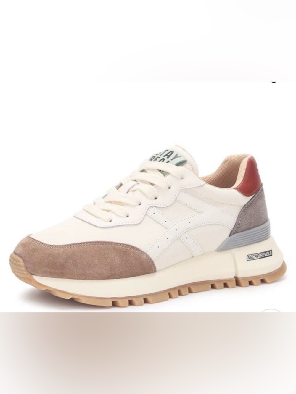 Bianco Women's Leather Casual Sneaker, Size 7.5